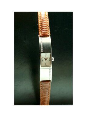 MILUS Eridana Diamond Watch 16 Diamonds 0.09ct Brown Leather – Swiss Luxury